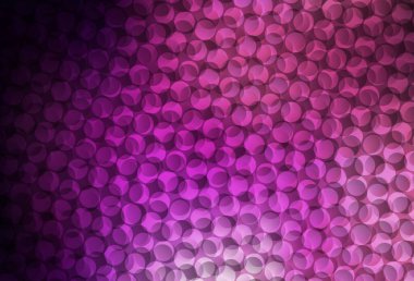 Koyu mor, diskli pembe vektör dokusu. Bulanık dekoratif tasarım baloncuklu soyut tarzda. Poster ve web siteleri için tasarım.