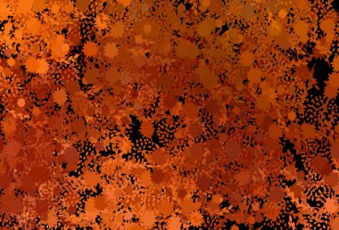 Rastgele şekilli koyu turuncu vektör deseni. Renkli rastgele şekillerle modern soyut illüstrasyon. Duvar kağıtları için zarif tasarım.