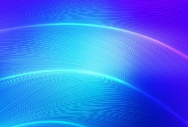 Açık Pembe, eğri çizgileri olan mavi vektör arkaplan. Kavisli çizgilerden oluşan parlak bir illüstrasyon. Fikirlerin için bir örnek..