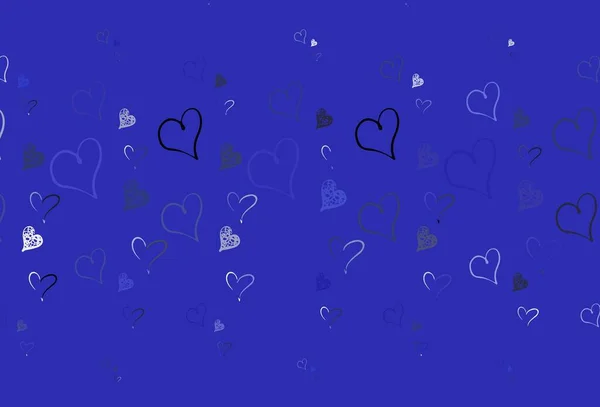 淡紫色矢量背景与心脏 在抽象模板上用心来显示图解 情人节贺卡的模板 — 图库矢量图片