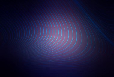 Eğri çizgileri olan koyu mor vektör düzeni. Yaratıcı illüstrasyon, yarım tonlu ve eğimli. Broşürler, broşürler için doku.