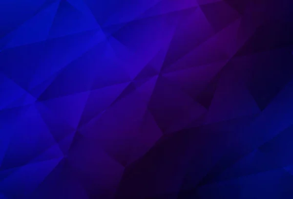 Rosa Oscuro Vector Azul Polígono Diseño Abstracto Ilustración Colores Brillantes — Vector de stock
