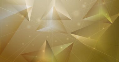 3B üçgenli soyut renkli arkaplan