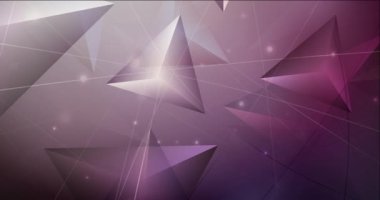 3B üçgenli soyut renkli arkaplan