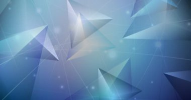 3B üçgenli soyut renkli arkaplan