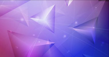 3B üçgenli soyut renkli arkaplan