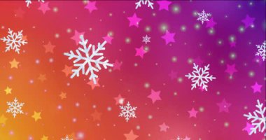 Soyut Yeni Yıl ve kar taneleriyle dolu Noel arkaplanı