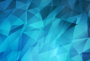 Işık Mavisi vektörü üçgen çizim parlıyor. Soyut ve üçgenli renkli çizimler. Marka kitabınız için yeni şablon.