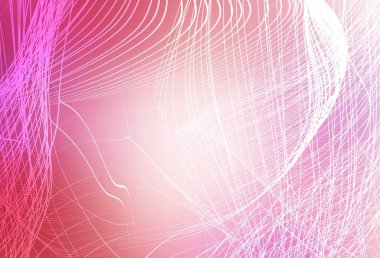 Açık pembe vektör soyut parlak doku. Görüntü stili ve gradyanı olan yeni renkli çizimler. İşiniz için yeni tasarım.