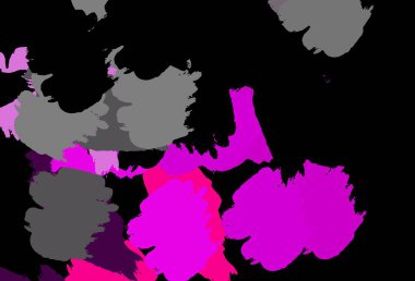 Koyu mavi, kaotik şekilli kırmızı vektör şablonu. Renkli rastgele şekillerle modern soyut illüstrasyon. Web siteniz için basit tasarım.