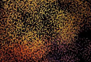 Koyu pembe, renkli çizgileri olan sarı vektör dokusu. Renkli çubuklarla, soyut çizimler. Güzel geçmişiniz için şablon.