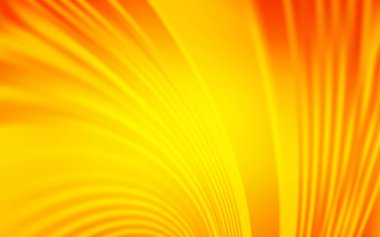 Açık turuncu çizgili vektör deseni. Kavisli çizgilerden oluşan parlak bir illüstrasyon. Cep telefonu ekranları için şablon.