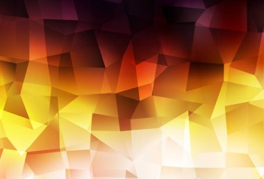 Koyu turuncu vektör düşük polimerli doku. Origami tarzında gradyan ile geometrik çizim. İşiniz için en iyi üçgen tasarım.