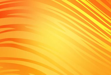 Açık sarı çizgili vektör şablonu. Basit eğri biçiminde parlak renkli bir illüstrasyon. Tasarımınız için basit şablon.