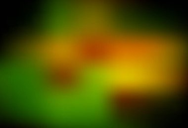 Koyu yeşil, sarı vektör parlak şablonu bulanıklaştırdı. Görüntü stili ve gradyanı olan yeni renkli çizimler. Tasarımlar için arka plan.