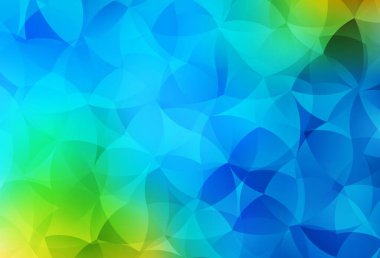 Açık mavi, soyut şekilli yeşil vektör dokusu. Renkli rastgele şekillerle modern soyut illüstrasyon. Web siteniz için basit tasarım.