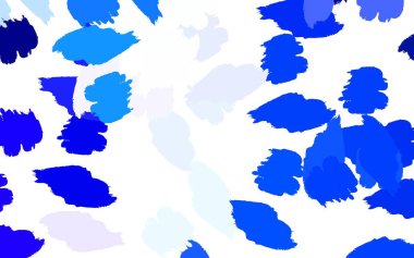 Açık mavi, soyut şekilli yeşil vektör arkaplan. Renkli rastgele şekillerle modern soyut illüstrasyon. Web siteniz için basit tasarım.