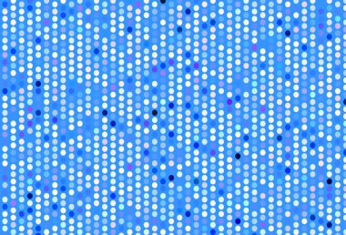 Açık pembe, köpüklü mavi vektör arkaplan. Doğa tarzında bulanık halkaları olan güzel renkli çizimler. Poster ve web siteleri için tasarım.