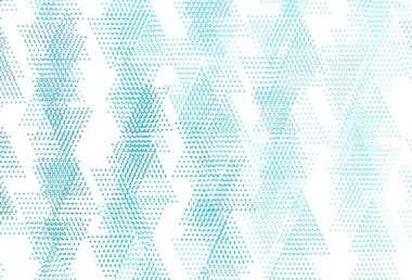 Açık yeşil vektör şablonu, kristaller, daireler. Noktalı, soyut şekilli dekoratif tasarım. Web siteleri için desen.