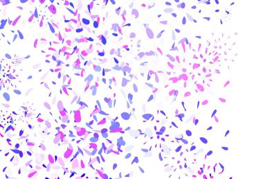 Açık Pembe, yapraklı kırmızı vektör şablonu. Yaprakları karalama tarzında renkli ve soyut çizimler. İşiniz için en iyi tasarım..