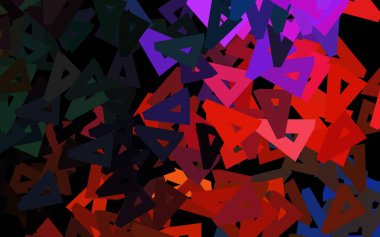 Çokgen biçimli koyu renkli vektör arkaplanı. Doğa tarzında üçgenleri olan güzel bir çizim. Kartvizitiniz için modern tasarım.