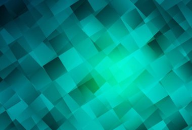 Eşkenar dörtgenli açık yeşil vektör şablonu. Dikdörtgenleri ve kareleri olan güzel bir çizim. Web siteleri için şablon kullanılabilir.