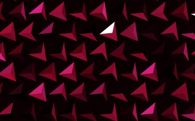 Çizgileri ve üçgenleri olan koyu pembe vektör arkaplanı. Doğa tarzında üçgenleri olan güzel bir çizim. İşiniz için en iyi akıllı tasarım.