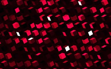 Çokgen biçiminde koyu pembe vektör arkaplanı. Dikdörtgenleri ve kareleri olan güzel bir çizim. Web siteleri için şablon kullanılabilir.