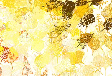 Hafif çokrenkli vektör şablonu ağaçlar, dallar. Ağaçlarla basit bir şekilde yepyeni bir illüstrasyon. İşiniz için yeni tasarım.