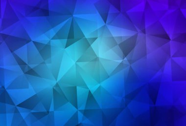 Açık Pembe, Mavi vektör soyut çokgen arkaplan. Çokgen tarzda tamamen yeni bir renk çizimi. İşiniz için en iyi üçgen tasarım.