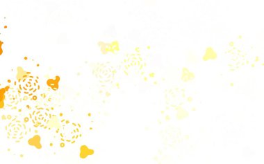 Karmaşık şekilli hafif turuncu vektör şablonu. Modern tarzda değişen renkli kaotik formlar. Kartvizitiniz için modern tasarım.