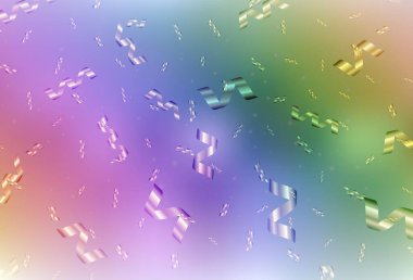 Xmas tarzında Light Multicolor vektör arkaplanı. Renkli Noel şeyleri ile soyut gradyan çizimi. Reklamlar, posterler, kitap afişleri için desen.