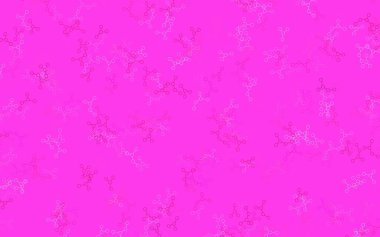 Açık Mor, yapay zeka kavramına sahip pembe vektör dokusu. Parlak renkli bir illüstrasyon ve yapay zekanın gerçek yapısı. Bilim için desen, geleceksel tasarımlar..