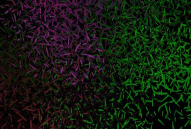 Koyu pembe, keskin çizgileri olan yeşil vektör deseni. Renkli çubuklarla, soyut çizimler. İş ilanınız için akıllı tasarım.