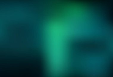 Açık mavi, yeşil vektör parlak deseni bulanıklaştırdı. Gradyan ile modern soyut çizim. Marka kitabı için zarif bir arkaplan.