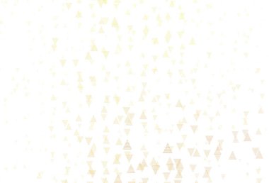 Açık Turuncu vektör düzeni, daireler, çizgiler. Daireleri olan güzel bir illüstrasyon, doğa tarzında üçgenler. Duvar kağıtları için şablon.