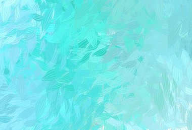 Memphis şekilli açık yeşil vektör arkaplanı. Soyut tarzda rengarenk gradyan şekilleri olan bir resim. Web siteniz için basit tasarım.