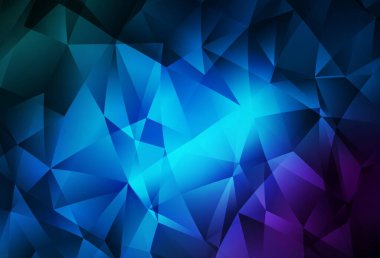 Koyu pembe, mavi vektör düşük polimer arkaplan. Origami tarzında gradyan ile geometrik çizim. Cep telefonunun arka planının şablonu.