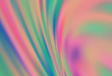 Açık mavi, yeşil vektör soyut bulanık arkaplan. Gradyan tasarımlı, soyut, ışıltılı çizimler. Tasarımlar için arka plan.