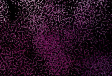 Tekrarlanan çubuklu koyu pembe vektör şablonu. Çizgilerle modern geometrik soyut çizim. İş ilanınız için akıllı tasarım.