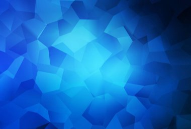 Kaotik şekilli koyu mavi vektör şablonu. Rastgele şekillerle soyut tarzda dekoratif tasarım. Kartvizitiniz için modern tasarım.