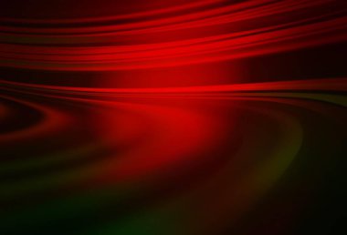 Koyu yeşil, kırmızı vektör renkli bulanık arkaplan. Görüntü stili ve gradyanı olan yeni renkli çizimler. Tasarımlar için arka plan.