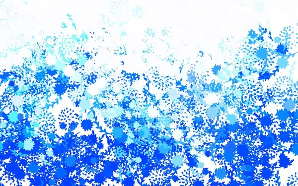 Fond Abstrait Vecteur Bleu Clair Avec Des Fleurs Des Roses — Image vectorielle