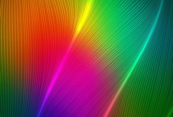 Dark Multicolor Vector Backdrop Wry Lines Modern Gradient Abstract Illustration — 图库矢量图片