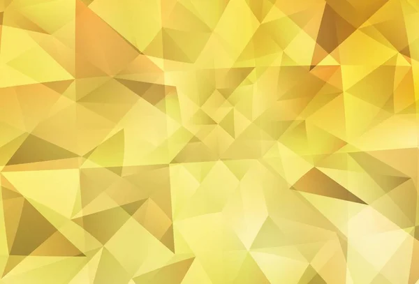 Luz Vector Amarillo Brillante Diseño Triangular Ilustración Abstracta Colorida Con — Vector de stock