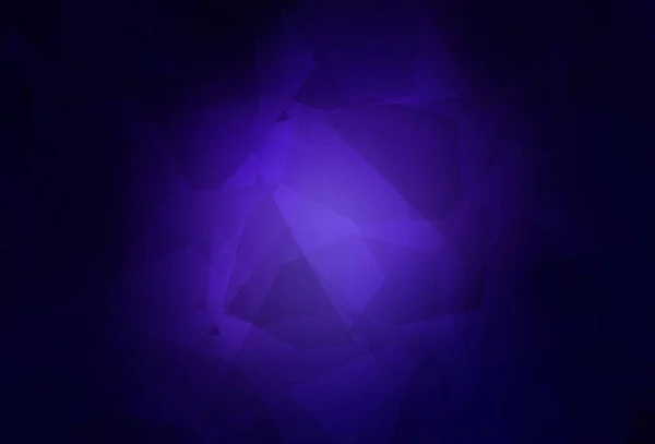 Темно Фиолетовый Векторный Задний Ход Полигональными Вставками Простая Красочная Иллюстрация — стоковый вектор