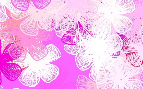 Rose Clair Fond Vectoriel Jaune Avec Des Fleurs Une Élégante — Image vectorielle