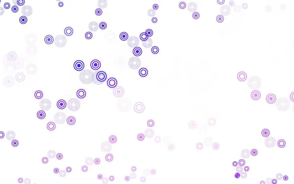 Luz Púrpura Patrón Vectorial Rosa Con Esferas Burbujas Borrosas Sobre — Archivo Imágenes Vectoriales