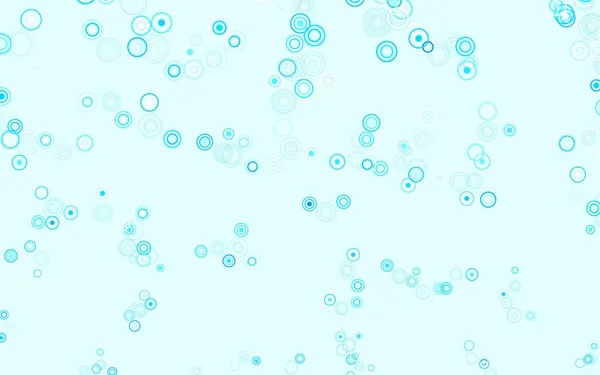 Bleu Clair Texture Vectorielle Jaune Avec Disques Design Décoratif Flou — Image vectorielle