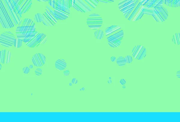 Hellblauer Grüner Vektorhintergrund Mit Flecken Illustration Mit Einer Reihe Leuchtender — Stockvektor